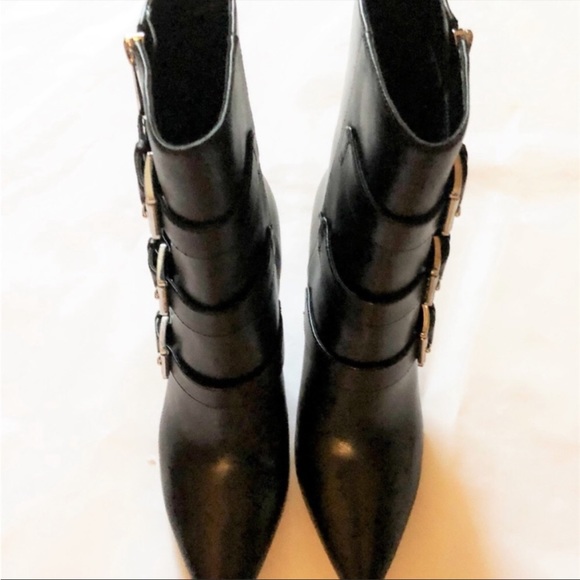 Black Buckle Booties by Michael Kors - Picture 3 of 5